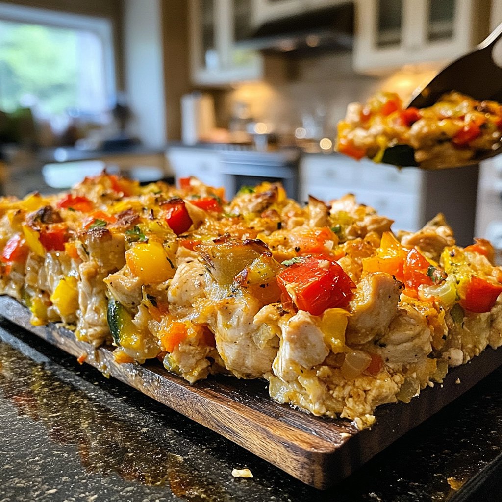 High Protein Hähnchenpfanne mit Gemüse